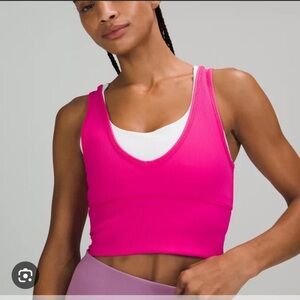 Lululemon women’s power pivot tank reversible hot pink